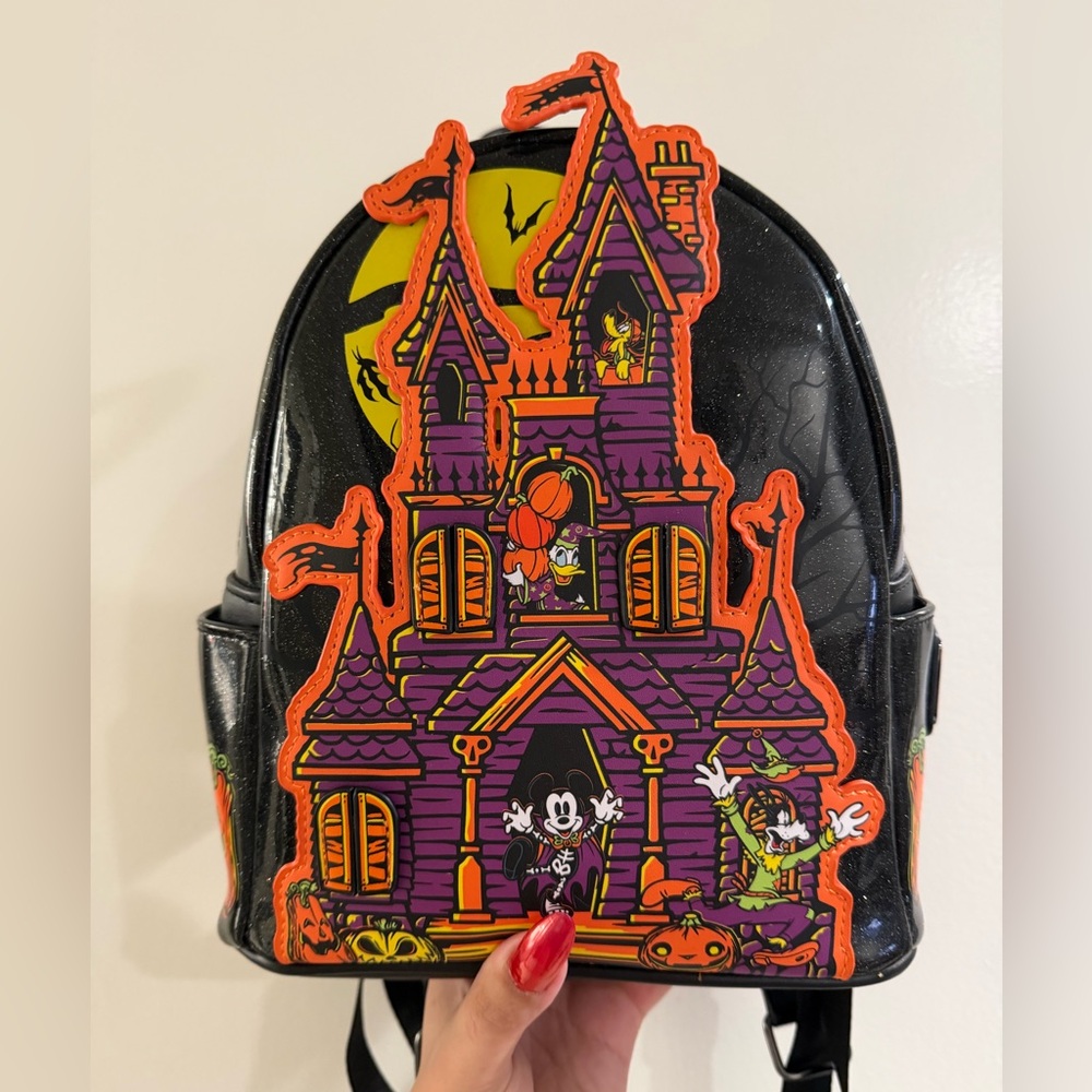 Disney Haunted House Mickey and Friends Halloween Loungefly Backpack
